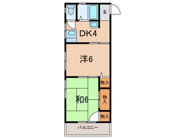 田中マンションの物件間取画像